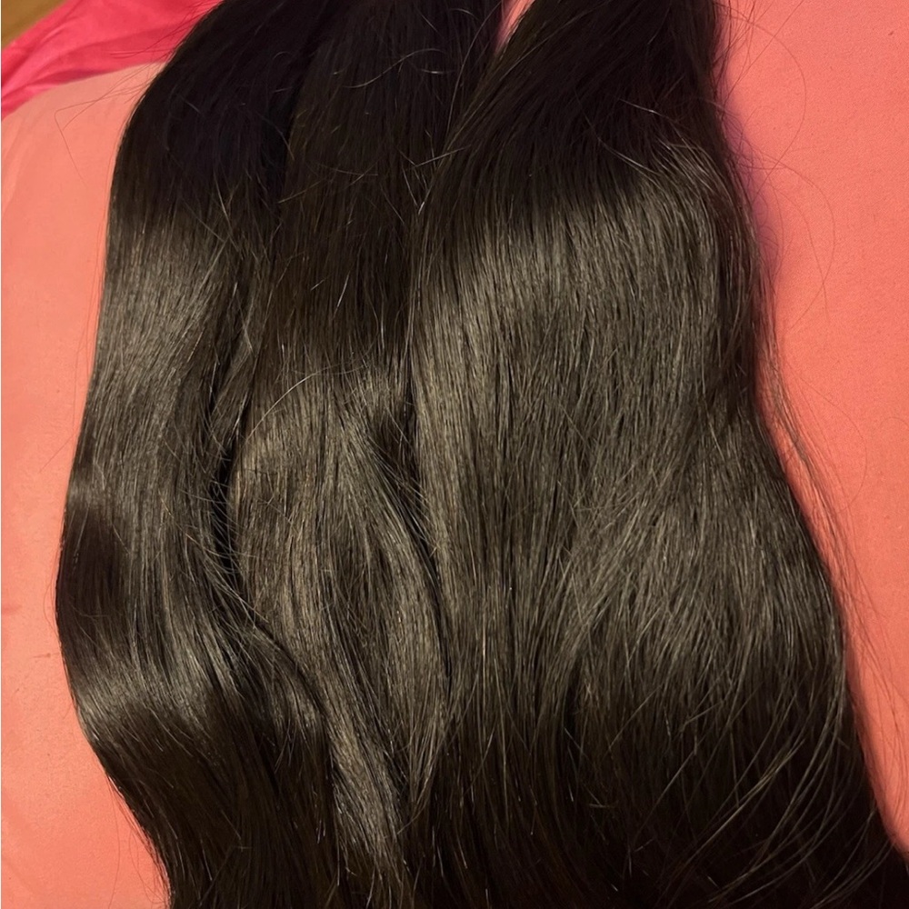 Sleek Black Hair Extensions